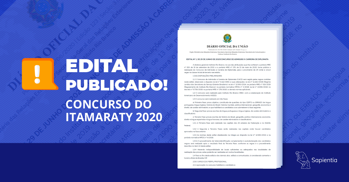 Edital CACD 2020: Tudo que você precisa saber para este ano
