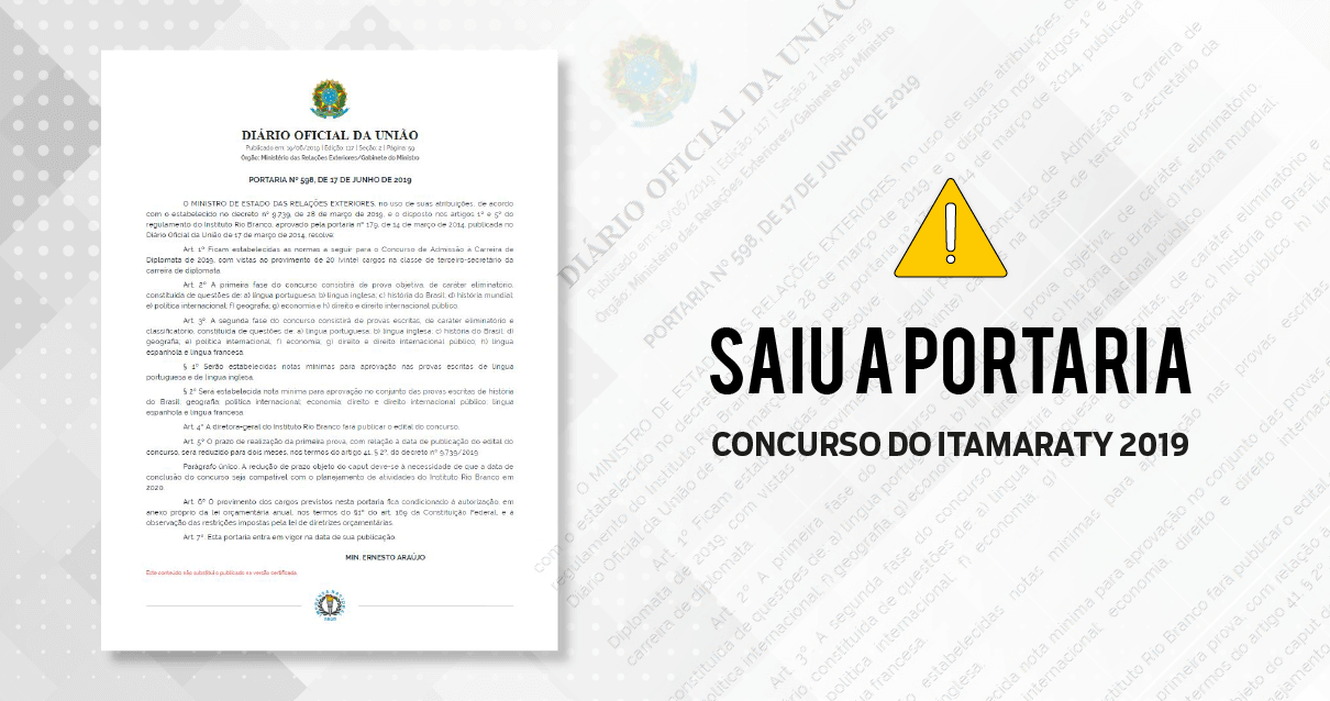 Portaria CACD 2019: tudo que você precisa saber para este ano