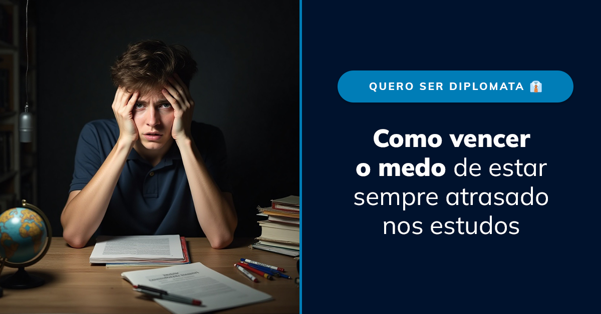 Como vencer o medo de estar sempre atrasado nos estudos